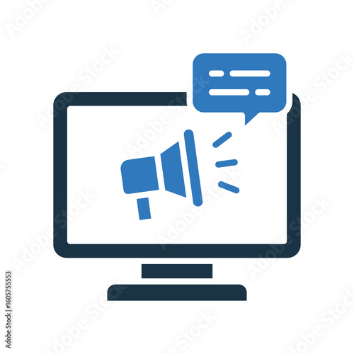 Online Marketing mixed color icon