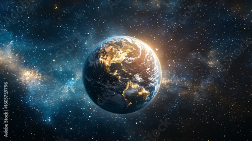 Fototapeta Naklejka Na Ścianę i Meble -  A planetary view of space.