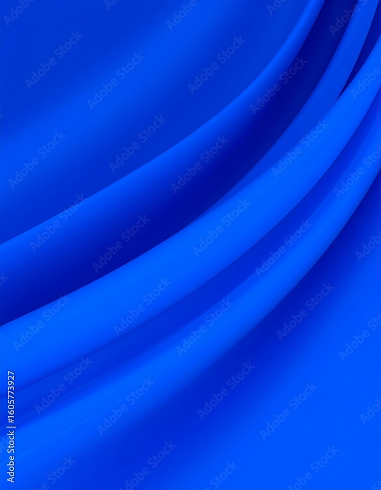 Fototapeta premium Deep blue fabric folds