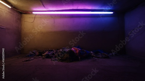 Natural light fills a comfortable bedroom with a minimalist design and a large window, creating a serene and luxurious atmosphere