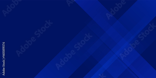 Abstract blue background. Modern simple blue geometric design. Minimal shapes.