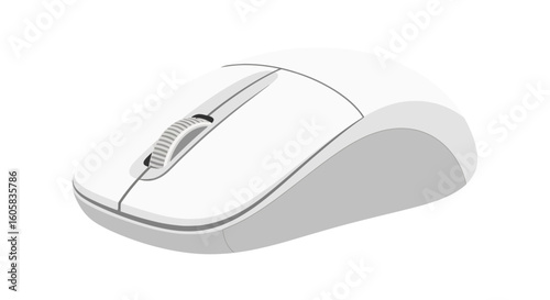 Sleek wireless computer mouse with ergonomic design featuring a scroll wheel for easy navigation experiences