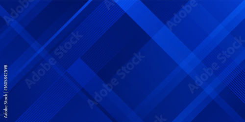 Abstract blue background. Modern simple blue geometric design. Minimal shapes.