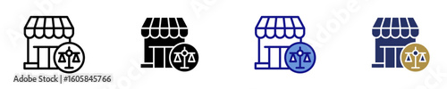 Market Balance  Icon Set Multiple Style Collection
