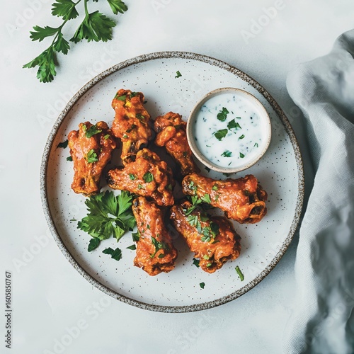 fried chicken wings	
