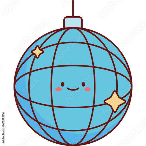 Flat Disco Ball Icon Design