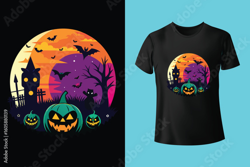 Spooky Mama Halloween T-Shirt Design