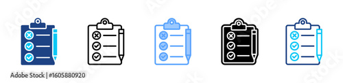 Evaluation icon sheet multiple style collection