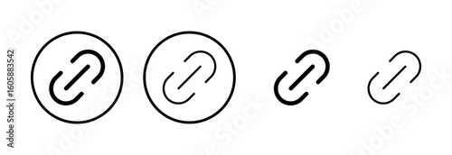 Link icon logo design. Hyperlink chain sign and symbol