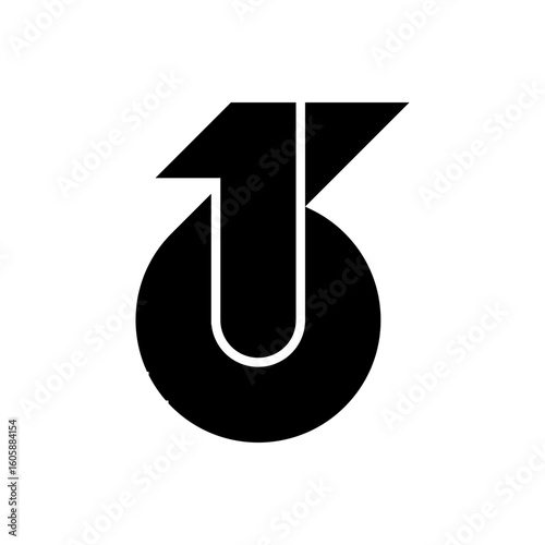 Number 16 simple logo design
