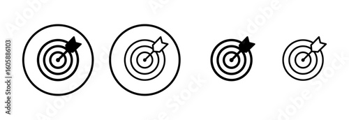 Target icon logo design. goal icon vector. target marketing sign and symbol