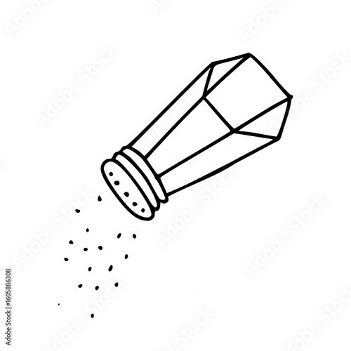 salt shaker dispensing spices