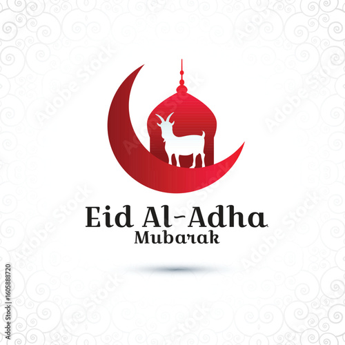 Eid Al Adha mubarak beautiful greeting background