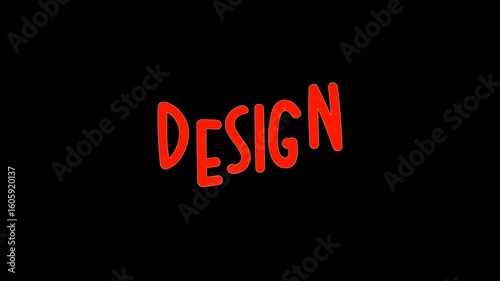  text title animation with alpha channel