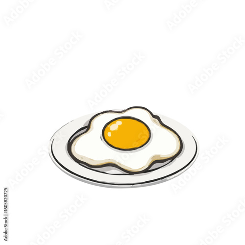 fried eggs on a plate
