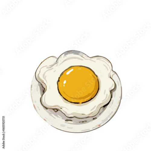 fried eggs on a plate