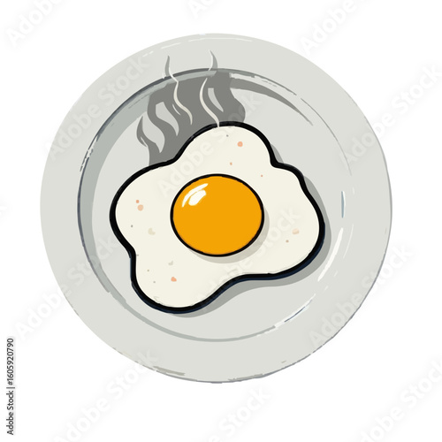 fried eggs on a plate