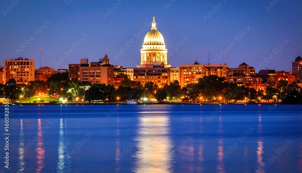 Fototapeta premium City skyline at twilight (1)