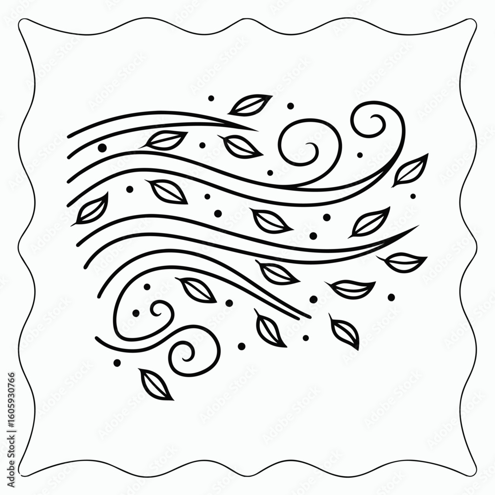 Fototapeta premium vector illustration of an abstract floral background