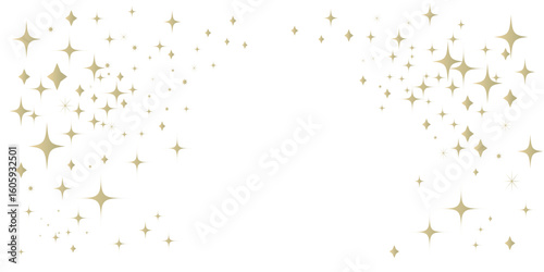 金色のキラキラした背景イラスト　星空