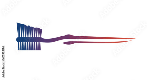 Brushing Technique, Toothbrush, Bathroom, Illustration, Cleanliness, Side View, Dental Hygiene Concept