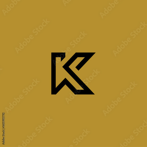 A modern, elegant, and clean "K" logo design. Suitable for corporate branding, startups, creative businesses, or personal monograms. This logo reflects strength, uniqueness, and professionalism, makin