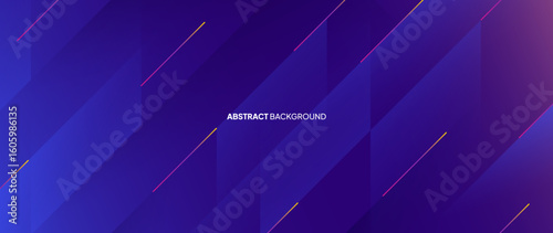 Abstract gradation blue background with gradation. The neatly arranged slanted lines form a dynamic pattern.