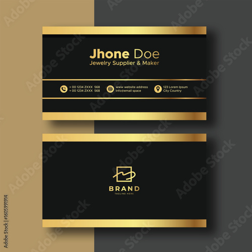Modern Minimal Green Business Card