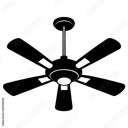 electric fan isolated on white