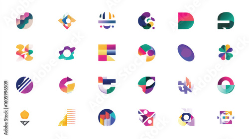A set of round, colorful vector icons with flags of different countries for your web design