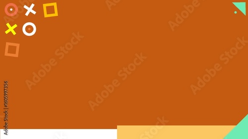 Simple brown theme empty space footage for announcement 