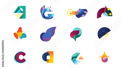 A vibrant collection of burning candles in a variety of colorful vector icons and symbols