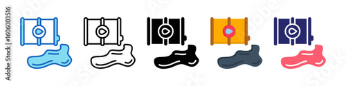 Oil Spill Multiple Style Icon Set Collection.  