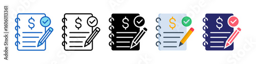 Business Proposal Multiple Style Icon Set Collection.  