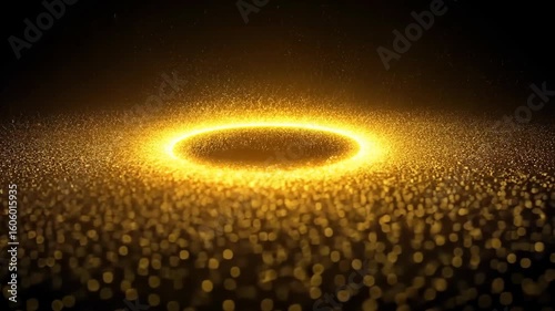 Orange glowing circles create an abstract, fiery space background with bright, hot solar energy and shining star power