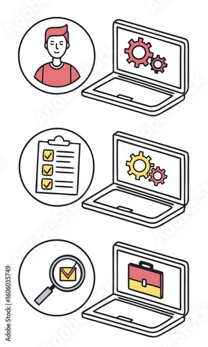 Illustration workflow business process