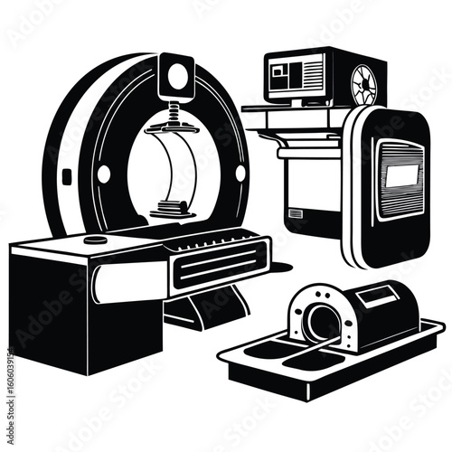 A Collection of Medical Imaging Machines for Diagnosis and Treatment