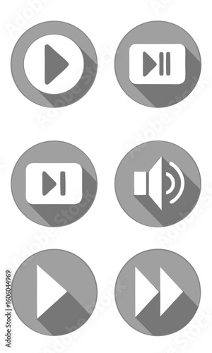 Free Download Media player icons set - GFXLoad