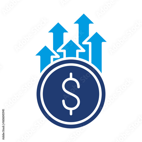 Inflation Icon Blue Version