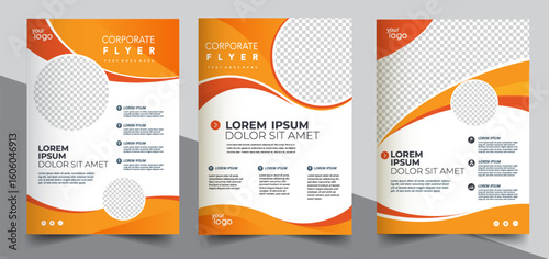 Brochure template banner design for social media post template, corporate