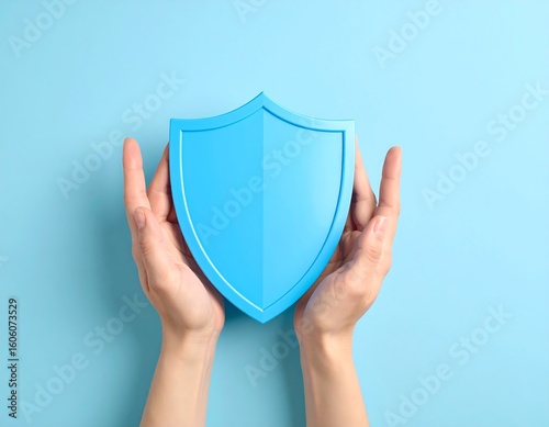 Hands holding a blue shield (1)