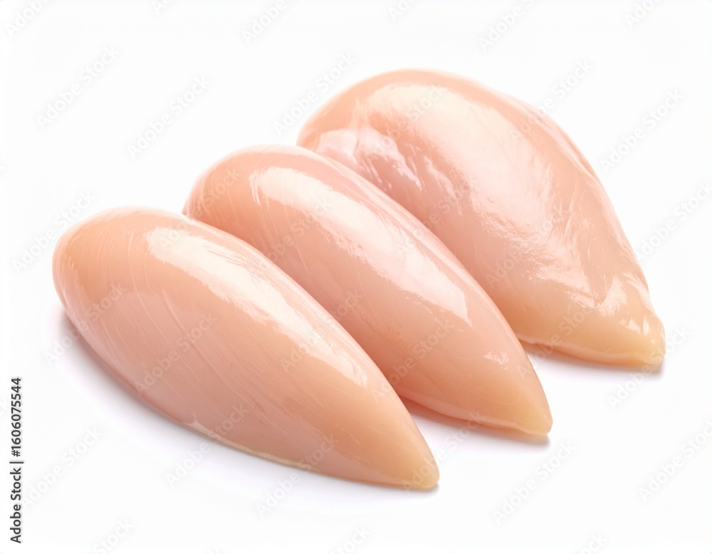 raw chicken breast on white background raw chicken breast on white background