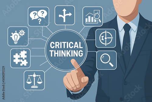 CRITICAL THINKING. Critical thinking skills for problem solving, creative, analysis, decision making.