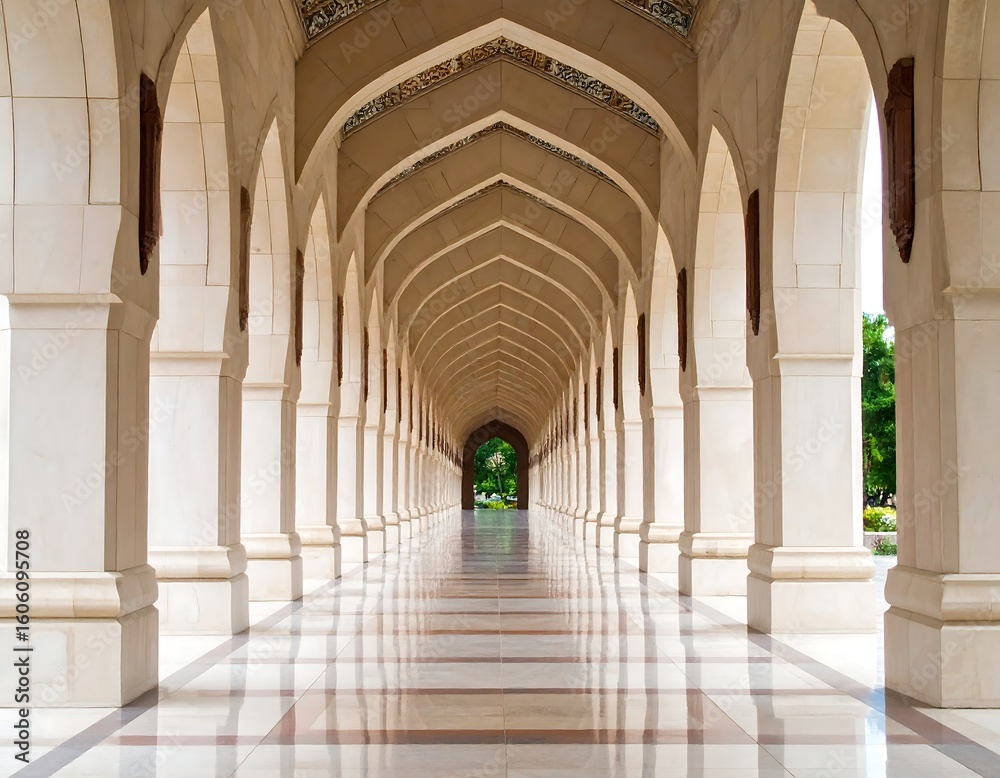 Fototapeta premium Elegant arched colonnade (1)