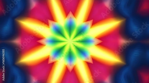 Vibrant Kaleidoscope Pattern for Digital Art.
