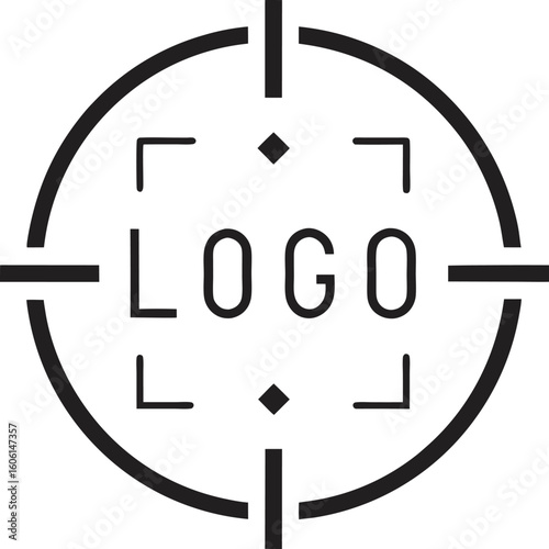 Logo Placeholder Icon Minimal Vector Symbol for Branding