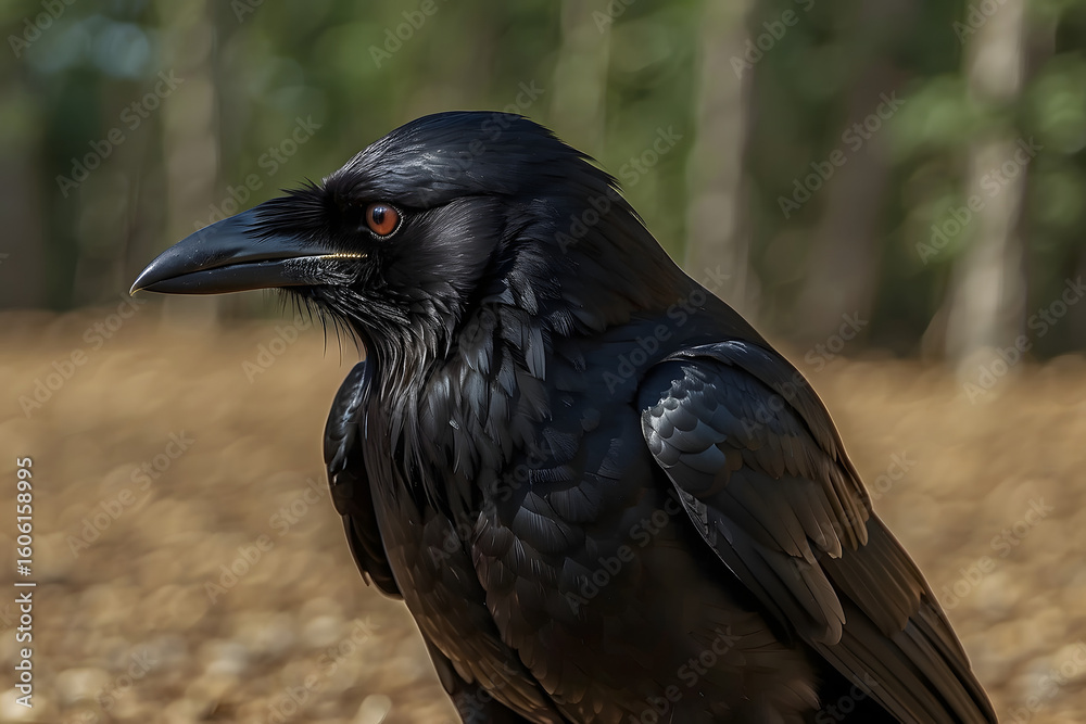 Fototapeta premium raven in the wild