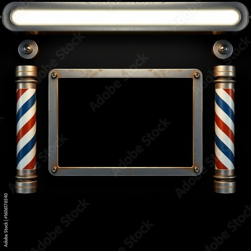 Barber display frame