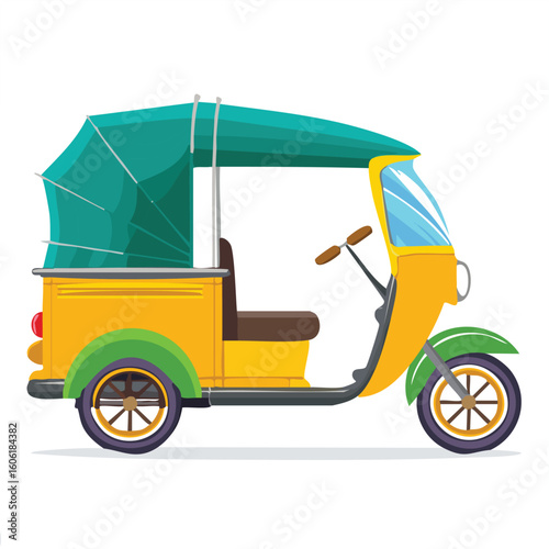 auto rickshaw vector illustration