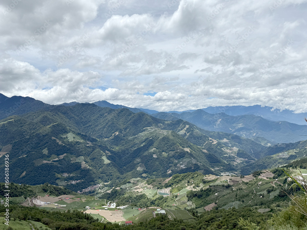 Fototapeta premium Scenery of Hehuan Mountain in central Taiwan